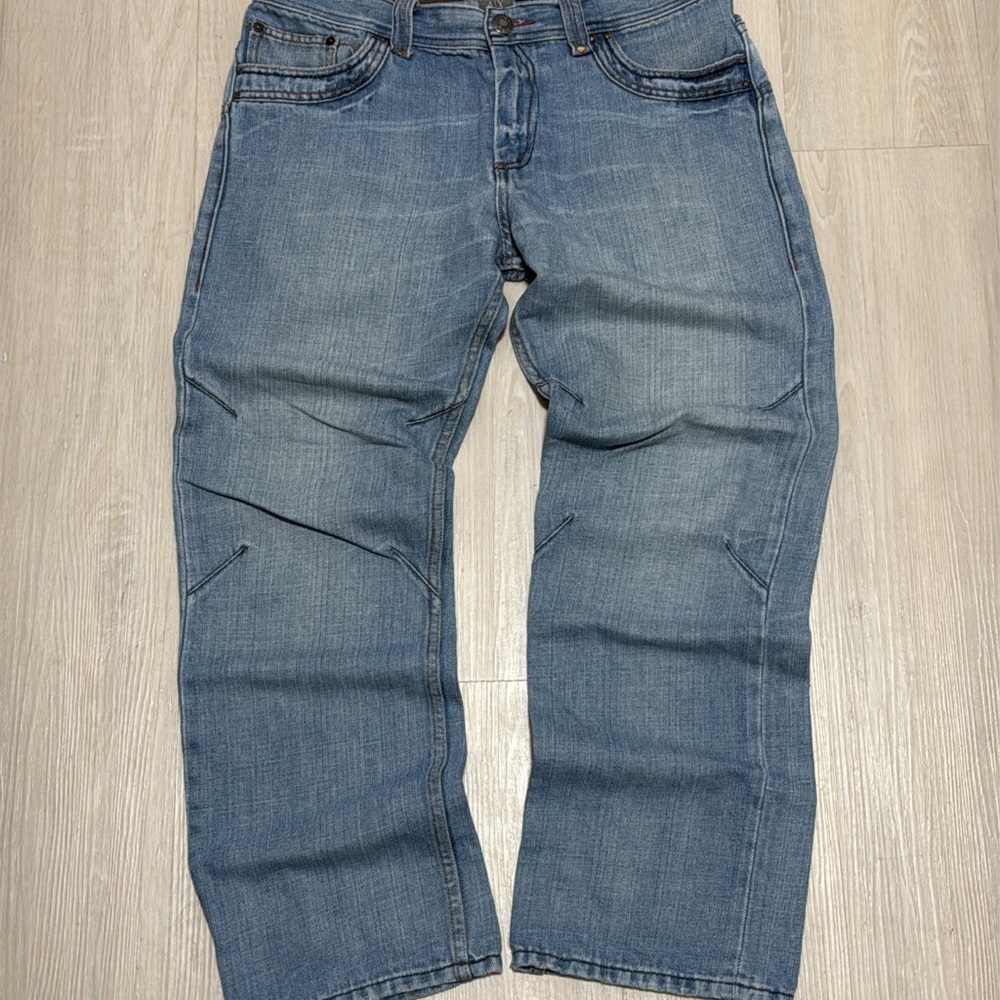 Armani Exchange Relaxed Fit Light Blue Jeans